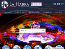 Tablet Screenshot of lahabracity.com